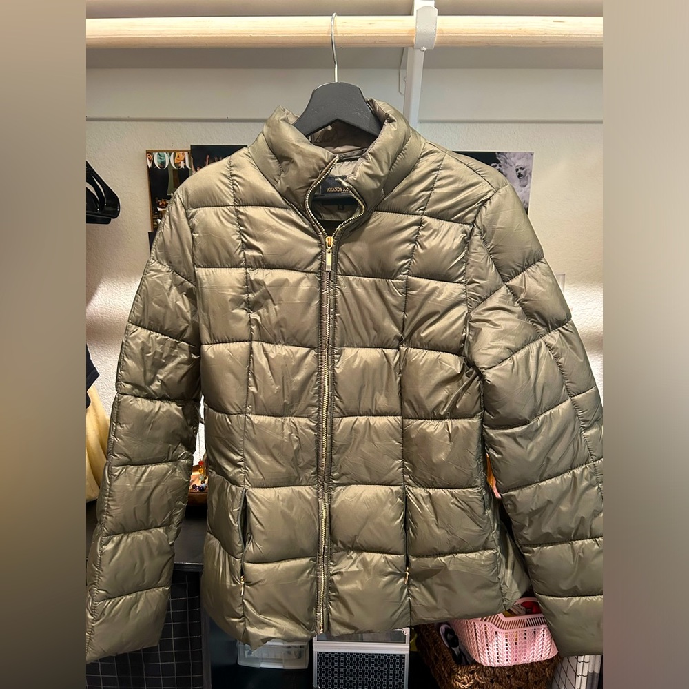 S/M Olive Green puffer.
